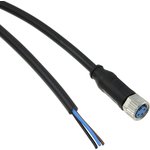 1-2273001-1, Sensor Cables / Actuator Cables 3pos PVC 1.5m M8 strt sckt pig A