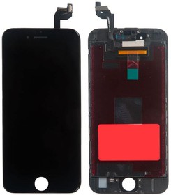 Фото 1/2 Дисплей (экран) в сборе с тачскрином для iPhone 6S черный (ZeepDeep)