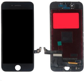 Фото 1/2 Дисплей (экран) в сборе с тачскрином для iPhone 7 черный (ZeepDeep)