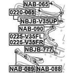 0225-V35FR, 0225-V35FR_рычаг передний нижний правый! с шар.опор.\ Nissan 350Z Z33