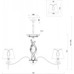 Подвесная люстра Freya Monique FR2001PL-07G