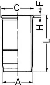 89593110, Гильза цилиндра