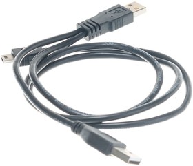 Фото 1/7 Кабель USB 2.0 Pro / 2xAM/miniBM 5P 0.9м экран черный пакет CCP-USB22-AM5P-3