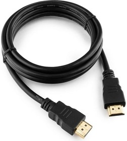 Фото 1/10 Кабель HDMI Cablexpert CC-HDMI4-6, 19M/19M, v2.0, медь, позол.разъемы, экран, 1.8м, черный, пакет