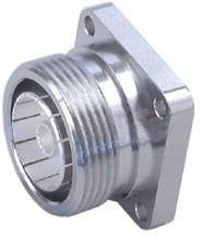 23_716-50-0-1/003_-E, Coaxial Connector - 7/16 - 50 Ohm - Straight panel receptacle - jack (female) - flange mount