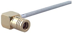 16_SMB-50-2-23/111_NE Series, Plug Cable Mount SMB Connector, 50Ω, Solder Termination, Right Angle Body