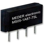 MS05-1A87-75D, Reed Relays 5VDC 280Ohm 0.4A SPST-NO (15.2x3.81x6.8)mm THT Dry