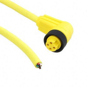 RKW40-839/4M, SENSOR CORD, 7/8" RCPT-FREE END, 13.1