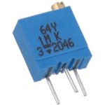 Фото 3/4 M64Y105KB40, 64Y Series 19 (Electrical), 22 (Mechanical)-Turn Through Hole Trimmer Resistor with Pin Terminations