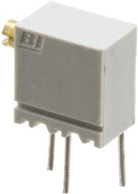Фото 1/2 Cermet trimmer potentiometer, 12 turns, 50 kΩ, 0.25 W, THT, lateral, 64XR50KLF