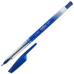Ручка шарик. OFFIX 1 мм синий прозрачный корпус 1500FW/blue