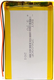 Фото 1/7 Аккумулятор универсальный BDT 3.5x60x90 мм 3.8V 2800mAh Li-Pol (2 pin)