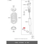 Болт крепления заднего амортизатора FORD 1 473 945