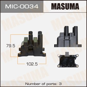 MIC-0034, Катушка зажигания Ford Focus II 04- 1.4-1.6, III 1.6 11-, Fusion 02-, Mondeo 07- 1.6Ti модуль Masuma
