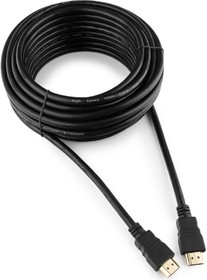 Фото 1/10 Кабель HDMI Cablexpert CC-HDMI4-10M, 19M/19M, v2.0, медь, позол.разъемы, экран, 10м, черный, пакет