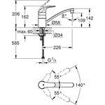 Смеситель для мойки Euroeco 32750000