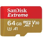 SDSDQAE-064G, Memory Cards WD/SD 64GB UHS U3 MicroSD Card
