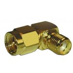 132172, RF Adapters - In Series SMA R/A PLUG TO JACK ADAPTER 50 OHM GOLD