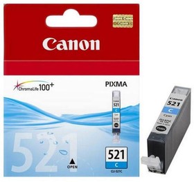 Фото 1/5 Картридж струйный Canon CLI-521C (2934B004) гол. для PIXMA iP3600/4600
