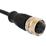 Фото 4/4 PXPPVC12FBF05BCL010PVC, M12 Series, Straight M12 to Unterminated Cable assembly, 1m Cable