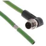 TAD14245101-002, Ethernet Cables / Networking Cables M12D4-MR-PUR TYPE C GREEN-1.0M