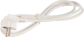 Фото 1/6 S-LR2, Белый (сетевой кабель с угловой евровилкой, земля, 1,5 м) 9342