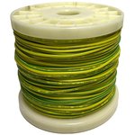 Провод гибкий силиконовый AWG 24 (0,2 мм кв) желто-зеленый 100 м