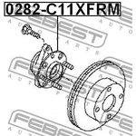 0282-C11XFRM, 0282C11XFRM_к-кт подшипника ступицы передней!\ Nissan Tiida/Cube ...
