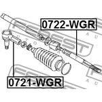 0721-WGR, 0721-WGR_наконечник рулевой!\ Subaru Justy 1.3 4WD 95-03 ...