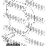0780-SQ420, Цилиндр сцепления рабочий