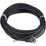 XZCP1965L5, Sensor Cables / Actuator Cables CONN CABLE 300V 5M 90 DEGREE 3PIN FEMALE