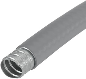 Фото 1/6 DKC Металлорукав DN 40мм в гладкой SEBS изоляции, Dвн 40,0 мм, Dнар 48,0, 25м, цвет серый