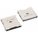 SD-RSMT-2-MQ-WF, Conn SD Card M 8 POS Solder RA SMD T/R 0.5A