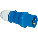 2126, CEE Plug Blue 3P 2.5mm² 16A IP44 250V