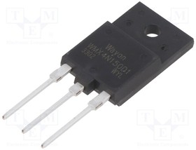 WMX4N150D1, Transistor: N-MOSFET; WMOS™ D1; unipolar; 1.5kV; 4A; Idm: 16A; 90W