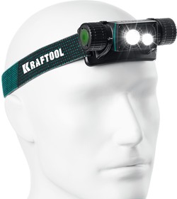 KRAFTOOL KH-7, 1000 лм, 4 режима, 3в1 аккумуляторный налобный/ручной фонарь, 2200мАч (56450) – купить оптом и в розницу