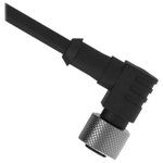 MQDC-430RA, QUICK DISCONNECT CABLE, M12, 4 POSITION, RIGHT ANGLE
