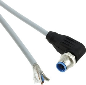 1-2273098-1, Sensor Cables / Actuator Cables 4pos PVC 1.5mM12 agl plug pig shldA