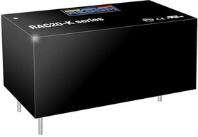 Фото 1/4 RAC20-05SK, Enclosed AC DC Converters 1 Output 5V 4A 85 ~ 264 VAC, 120 ~ 370 VDC Input