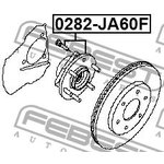 0282-JA60F, 0282-JA60F_к-кт подшипника ступицы перед.!\ Nissan Armada ...