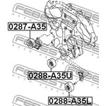 Ролик обводной NISSAN MURANO Z51 2007-2014 0288-A35L