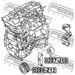 Ролик NISSAN QASHQAI J10E 2006.12-2013.12 [EL] обводной \ 0288-Z12 FEBEST