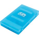 Внешний корпус USB 2.0 2.5" SATA HDD/SSD, USB2.0, пластик, синий, SUBCP1 (BLUE)