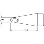 Наконечник (2х11.6 мм; вогнутая миниволна) для MFR-H1 STP-WV20