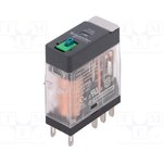 RXG21BD, Interface Plug-in Relay, 2W, 24VDC, 5A Zelio Relay 2CO DC 24V 5A Flat ...