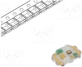 SML-P11DTT86R, LED; SMD; 0402; orange; 4?7.3mcd; 1x0.6x0.2mm; 1.9V; 1mA; 52mW