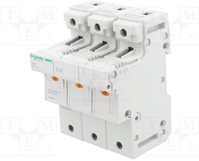 A9GSB350, Fuse base; for DIN rail mounting; Poles: 3