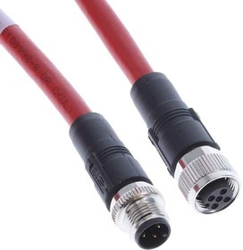 TAA545B1411-007, Sensor Cables / Actuator Cables M12A4-MS-FS-PVC-10M