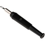 2 mm jack, solder connection, 0.5 mm², black, 930320100