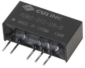 PDM2-S12-D12-S, Isolated DC/DC Converters - Through Hole 10.8-13.2Vin +/-12V 2W +/-83mA Unreg SIP